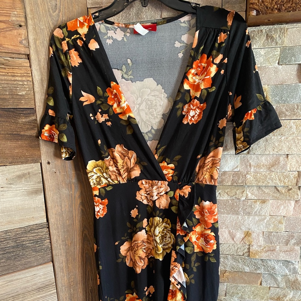 Deep V Neck Western Sundress